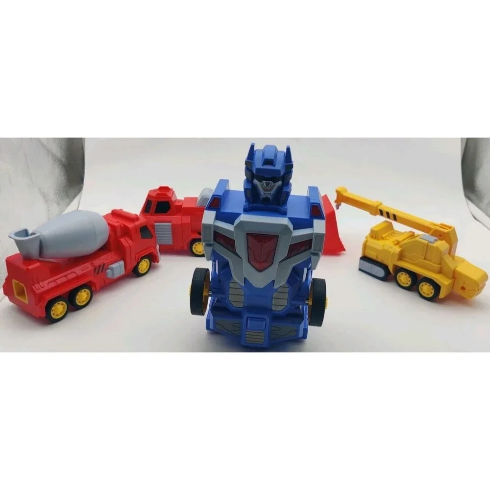 Magnetic Transforming Construction Vehicle Toy Lot Replacement Parts With Sound